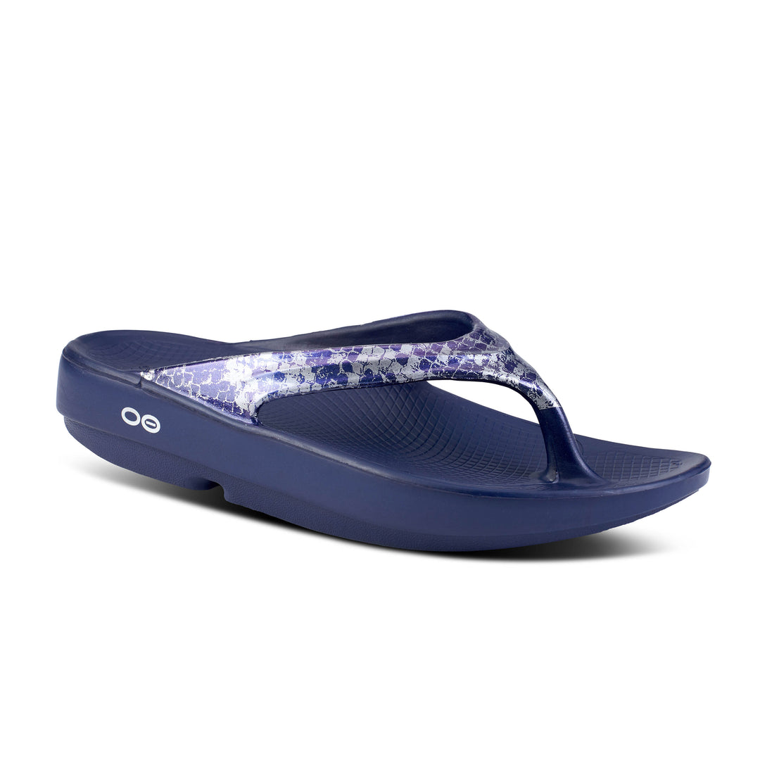 WOMEN'S OOLALA LIMITED SANDAL - NAVY/SILVER SNAKE - CLEARANCE