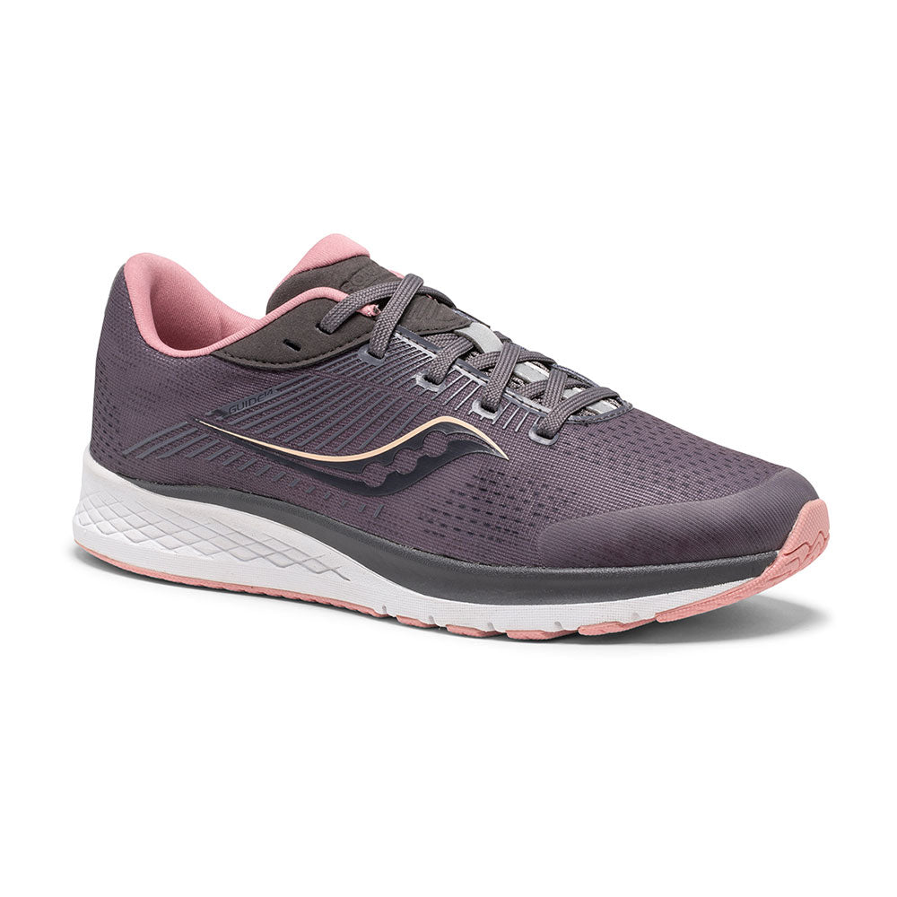 Saucony GIRL'S GUIDE 14 Grey, Blush Pink
