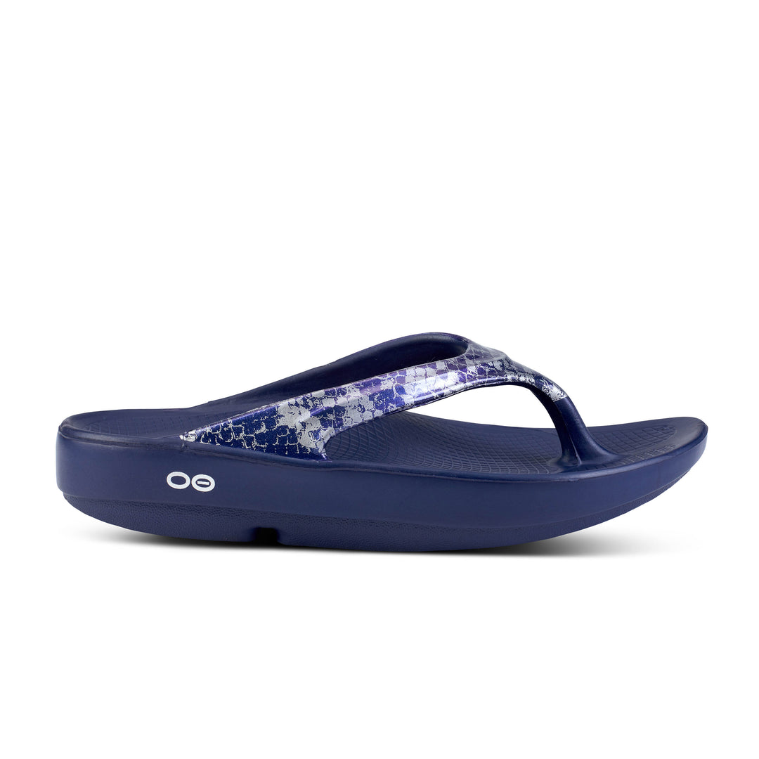 WOMEN'S OOLALA LIMITED SANDAL - NAVY/SILVER SNAKE - CLEARANCE